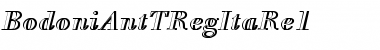 Download BodoniAntTRegItaRe1 Regular Font Title Preview