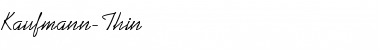 Download Kaufmann-Thin Regular Font Title Preview