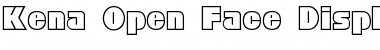 Download Kena Open Face Display SSi Regular Font Title Preview