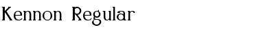 Download Kennon Regular Font Title Preview