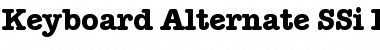Download Keyboard Alternate SSi Bold Alternate Font Title Preview