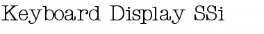 Download Keyboard Display SSi Regular Font Title Preview