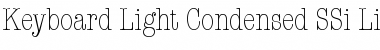 Download Keyboard Light Condensed SSi Light Condensed Font Title Preview