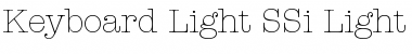 Download Keyboard Light SSi Light Font Title Preview