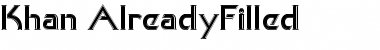 Download Khan AlreadyFilled Font Title Preview
