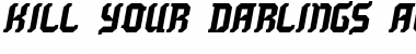 Download Kill your darlings AC Regular Font Title Preview