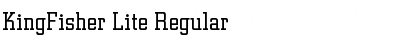 Download KingFisher Lite Regular Font Title Preview