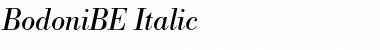 Download BodoniBE RomanItalic Font Title Preview