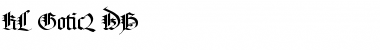 Download KL Gotic2 DB Normal Font Title Preview