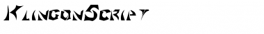 Download Klingon Regular Font Title Preview