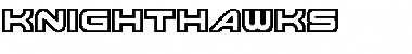 Download Knighthawks Regular Font Title Preview