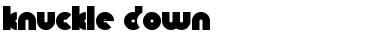 Download Knuckle Down Regular Font Title Preview