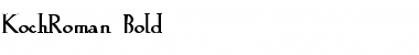 Download KochRoman Bold Font Title Preview
