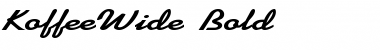 Download KoffeeWide Bold Font Title Preview