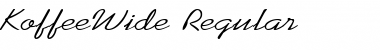 Download KoffeeWide Regular Font Title Preview