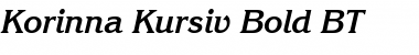 Download Korinna BT Kursiv Bold Font Title Preview