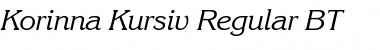 Download Korinna BT Kursiv Regular Font Title Preview