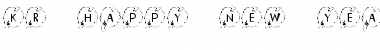 Download KR Happy New Year 2002 Regular Font Title Preview