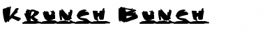 Download Krunch Bunch Regular Font Title Preview