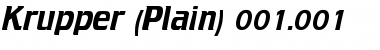 Download Krupper (Plain) Font Title Preview