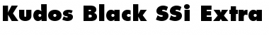 Download Kudos Black SSi Extra Bold Font Title Preview