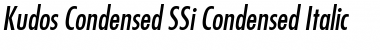 Download Kudos Condensed SSi Condensed Italic Font Title Preview