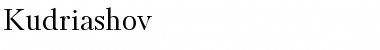 Download Kudriashov Regular Font Title Preview