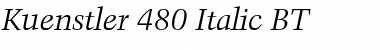 Download Kuenst480 BT Italic Font Title Preview