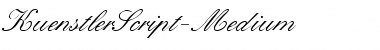 Download KuenstlerScript-Medium Regular Font Title Preview