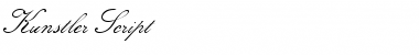 Download Kunstler Script Regular Font Title Preview