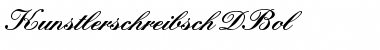 Download KunstlerschreibschDBol Regular Font Title Preview