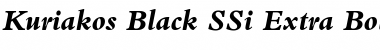 Download Kuriakos Black SSi Extra Bold Italic Font Title Preview