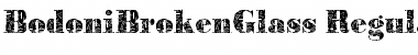 Download BodoniBrokenGlass Regular Font Title Preview