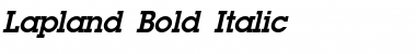 Download Lapland Bold Italic Font Title Preview