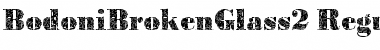 Download BodoniBrokenGlass2 Regular Font Title Preview