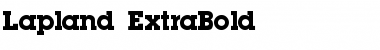 Download Lapland ExtraBold Regular Font Title Preview
