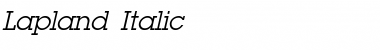 Download Lapland Italic Font Title Preview