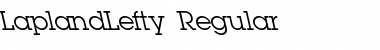 Download LaplandLefty Regular Font Title Preview