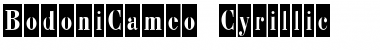 Download BodoniCameo Cyrillic Font Title Preview