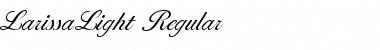 Download LarissaLight normal Font Title Preview