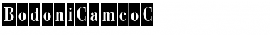 Download BodoniCameoC Regular Font Title Preview
