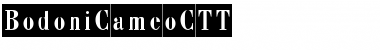 Download BodoniCameoCTT Regular Font Title Preview