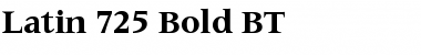 Download Latin725 BT Bold Font Title Preview