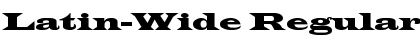 Download Latin-Wide Regular Font Title Preview