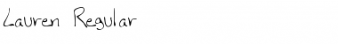 Download Lauren Regular Font Title Preview