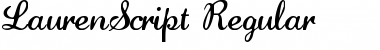 Download LaurenScript Regular Font Title Preview